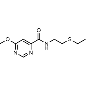 N-(2-(Ethylthio)ethyl)-6-methoxypyrimidine-4-carboxamide|CS-1088658