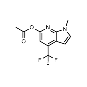 1-Methyl-4-(trifluoromethyl)-1H-pyrrolo[2,3-b]pyridin-6-yl acetate|CS-1088795