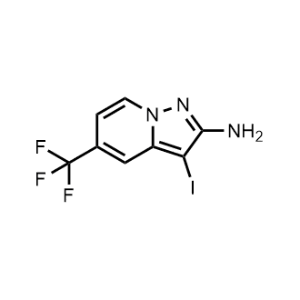 3-Iodo-5-(trifluoromethyl)pyrazolo[1,5-a]pyridin-2-amine|CS-1088880