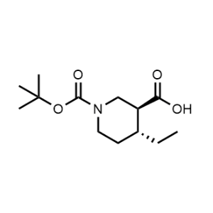 (3S,4R)-1-(Tert-butoxycarbonyl)-4-ethylpiperidine-3-carboxylic acid|CS-1089257