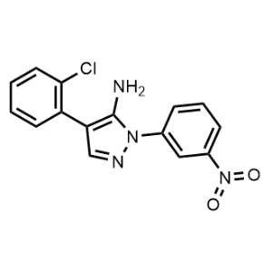 4-(2-Chlorophenyl)-1-(3-nitrophenyl)-1H-pyrazol-5-amine|CS-1090106