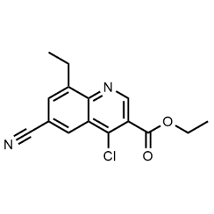 Ethyl 4-chloro-6-cyano-8-ethylquinoline-3-carboxylate|CS-1090197