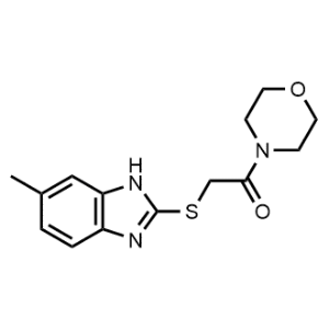 2-((6-Methyl-1H-benzo[d]imidazol-2-yl)thio)-1-morpholinoethan-1-one|CS-1090229