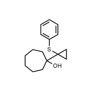1-(1-(Phenylthio)cyclopropyl)cycloheptan-1-ol|CS-1090435