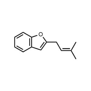 2-(3-Methylbut-2-en-1-yl)benzofuran|CS-1090796