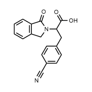 3-(4-Cyanophenyl)-2-(1-oxoisoindolin-2-yl)propanoic acid|CS-1091109