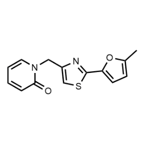 1-[[2-(5-Methyl-2-furanyl)-4-thiazolyl]methyl]-2(1H)-pyridinone|CS-1091293