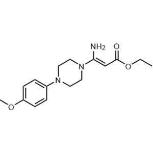 Ethyl 3-amino-3-(4-(4-methoxyphenyl)piperazin-1-yl)acrylate|CS-1091313