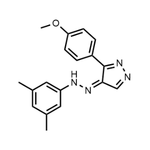 4-(2-(3,5-Dimethylphenyl)hydrazono)-3-(4-methoxyphenyl)-4H-pyrazole|CS-1091419