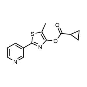 5-Methyl-2-(pyridin-3-yl)thiazol-4-yl cyclopropanecarboxylate|CS-1091557
