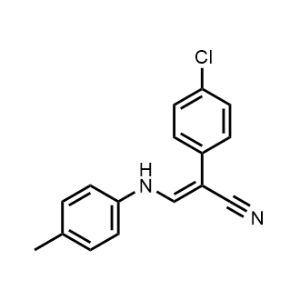 2-(4-Chlorophenyl)-3-(P-tolylamino)acrylonitrile|CS-1091788