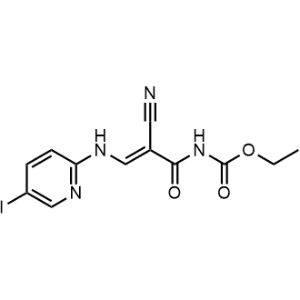 Ethyl (2-cyano-3-((5-iodopyridin-2-yl)amino)acryloyl)carbamate|CS-1092059