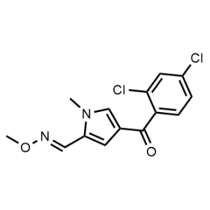 4-(2,4-Dichlorobenzoyl)-1-methyl-1H-pyrrole-2-carbaldehyde O-methyl oxime|CS-1092220