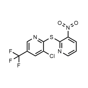 3-Chloro-2-((3-nitropyridin-2-yl)thio)-5-(trifluoromethyl)pyridine|CS-1092688