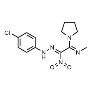 2-(2-(4-Chlorophenyl)hydrazono)-N-methyl-2-nitro-1-(pyrrolidin-1-yl)ethan-1-imine|CS-1093162
