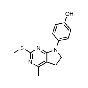 4-(4-Methyl-2-(methylthio)-5,6-dihydro-7H-pyrrolo[2,3-d]pyrimidin-7-yl)phenol|CS-1093184
