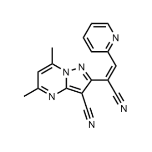2-(1-Cyano-2-(pyridin-2-yl)vinyl)-5,7-dimethylpyrazolo[1,5-a]pyrimidine-3-carbonitrile|CS-1093304