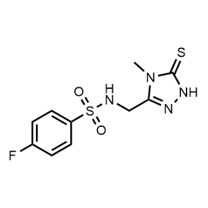 4-Fluoro-N-((4-methyl-5-thioxo-4,5-dihydro-1H-1,2,4-triazol-3-yl)methyl)benzenesulfonamide|CS-1093337