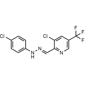 3-Chloro-2-((2-(4-chlorophenyl)hydrazono)methyl)-5-(trifluoromethyl)pyridine|CS-1093434
