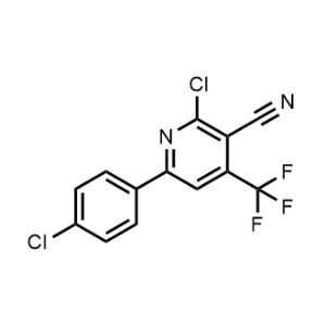 2-Chloro-6-(4-chlorophenyl)-4-(trifluoromethyl)nicotinonitrile|CS-1093550