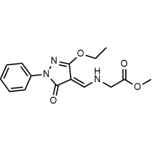 Methyl ((3-ethoxy-5-oxo-1-phenyl-1,5-dihydro-4H-pyrazol-4-ylidene)methyl)glycinate|CS-1093708