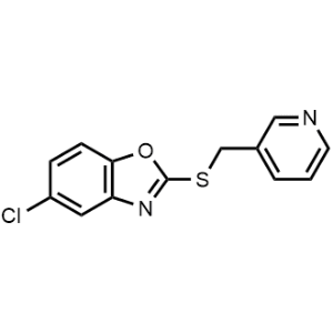 5-Chloro-2-((pyridin-3-ylmethyl)thio)benzo[d]oxazole|CS-1093734