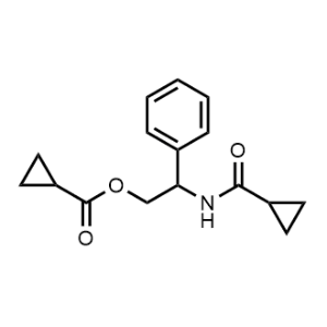 2-(Cyclopropanecarboxamido)-2-phenylethyl cyclopropanecarboxylate|CS-1093745