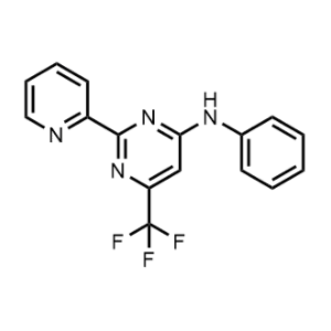 N-Phenyl-2-(pyridin-2-yl)-6-(trifluoromethyl)pyrimidin-4-amine|CS-1093755