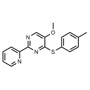 5-Methoxy-2-(pyridin-2-yl)-4-(P-tolylthio)pyrimidine|CS-1093922