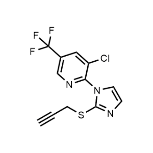 3-Chloro-2-(2-(prop-2-yn-1-ylthio)-1H-imidazol-1-yl)-5-(trifluoromethyl)pyridine|CS-1094401