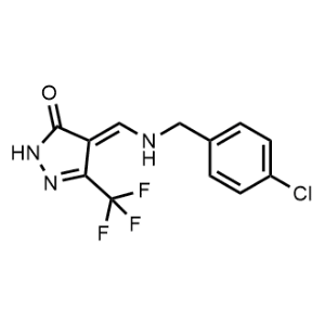 4-(((4-Chlorobenzyl)amino)methylene)-5-(trifluoromethyl)-2,4-dihydro-3H-pyrazol-3-one|CS-1094824