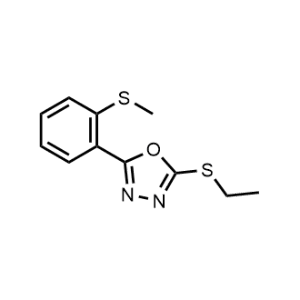 2-(Ethylthio)-5-(2-(methylthio)phenyl)-1,3,4-oxadiazole|CS-1095235