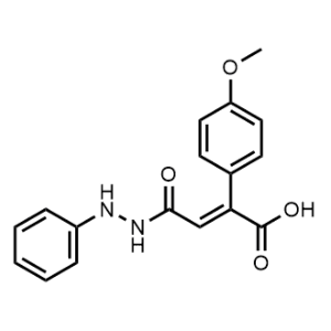 2-(4-Methoxyphenyl)-4-oxo-4-(2-phenylhydrazinyl)but-2-enoic acid|CS-1095372