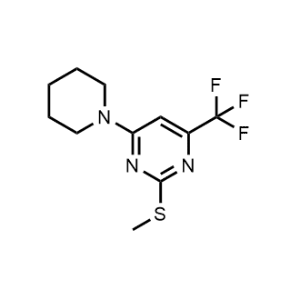 2-(Methylthio)-4-(piperidin-1-yl)-6-(trifluoromethyl)pyrimidine|CS-1095418