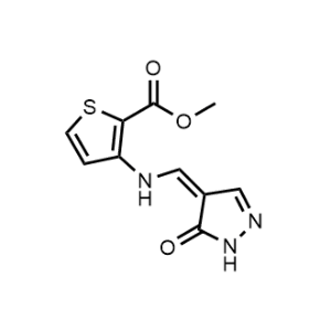 Methyl 3-(((5-oxo-1,5-dihydro-4H-pyrazol-4-ylidene)methyl)amino)thiophene-2-carboxylate|CS-1095518