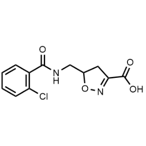 5-((2-Chlorobenzamido)methyl)-4,5-dihydroisoxazole-3-carboxylic acid|CS-1095837
