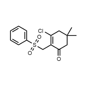 3-Chloro-5,5-dimethyl-2-((phenylsulfonyl)methyl)cyclohex-2-en-1-one|CS-1095883