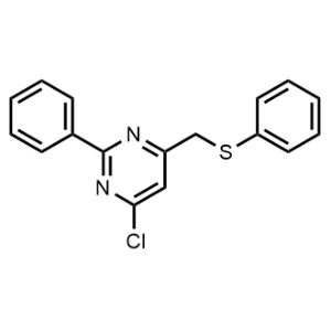 4-Chloro-2-phenyl-6-((phenylthio)methyl)pyrimidine|CS-1095907