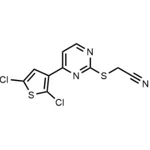 2-((4-(2,5-Dichlorothiophen-3-yl)pyrimidin-2-yl)thio)acetonitrile|CS-1096015