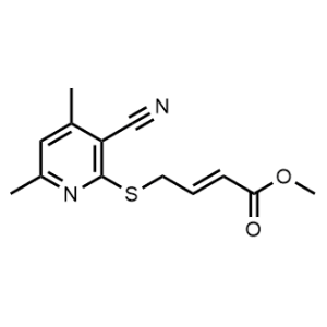 Methyl 4-((3-cyano-4,6-dimethylpyridin-2-yl)thio)but-2-enoate|CS-1096259