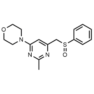4-(2-Methyl-6-((phenylsulfinyl)methyl)pyrimidin-4-yl)morpholine|CS-1096327