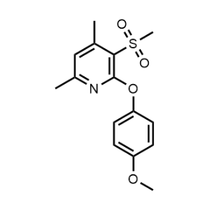2-(4-Methoxyphenoxy)-4,6-dimethyl-3-(methylsulfonyl)pyridine|CS-1096507