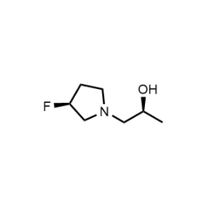 1-Pyrrolidineethanol, 3-fluoro-α-methyl-, (αS,3S)-|CS-1097305