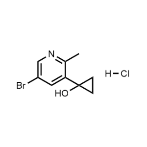 1-(5-Bromo-2-methylpyridin-3-yl)cyclopropan-1-ol hydrochloride|CS-1097502