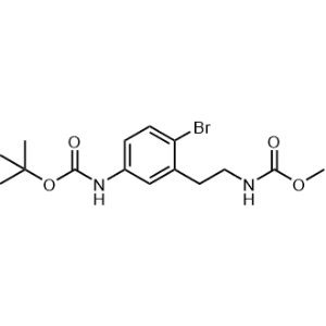 Methyl (2-bromo-5-((tert-butoxycarbonyl)amino)phenethyl)carbamate|CS-1097547