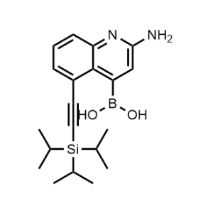 (2-Amino-5-((triisopropylsilyl)ethynyl)quinolin-4-yl)boronic acid|CS-1097566