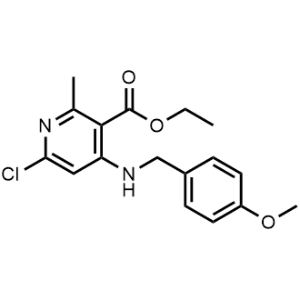 Ethyl 6-chloro-4-((4-methoxybenzyl)amino)-2-methylnicotinate|CS-1097632