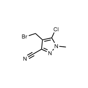 4-(Bromomethyl)-5-chloro-1-methyl-1H-pyrazole-3-carbonitrile|CS-1097922