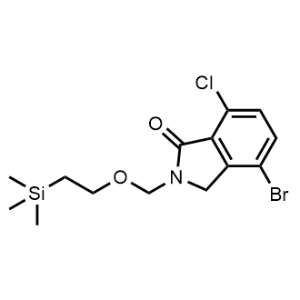 4-Bromo-7-chloro-2-((2-(trimethylsilyl)ethoxy)methyl)isoindolin-1-one|CS-1098233