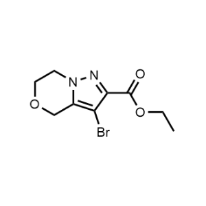 Ethyl 3-bromo-6,7-dihydro-4H-pyrazolo[5,1-c][1,4]oxazine-2-carboxylate|CS-1098308